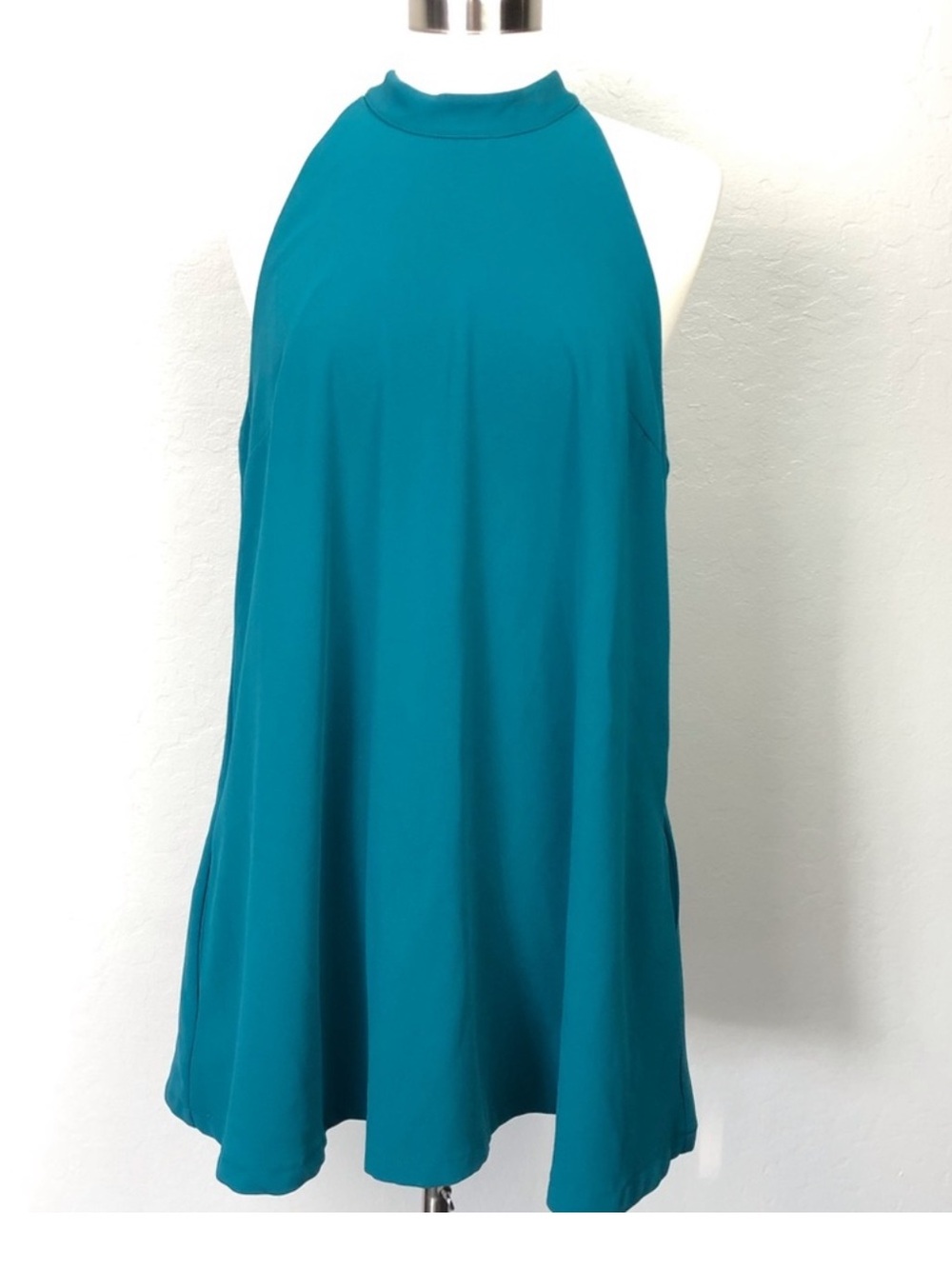 Lovers + Friends Teal Halter Swing Mini Dress Size Large